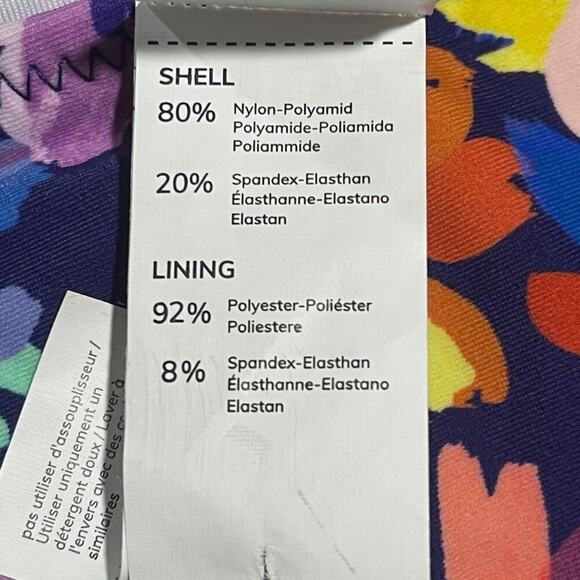 Cupshe Women’s One-Piece Swimsuit Small Multicolor Floral V-Neck Ruffle Tie Back - Picture 6 of 7